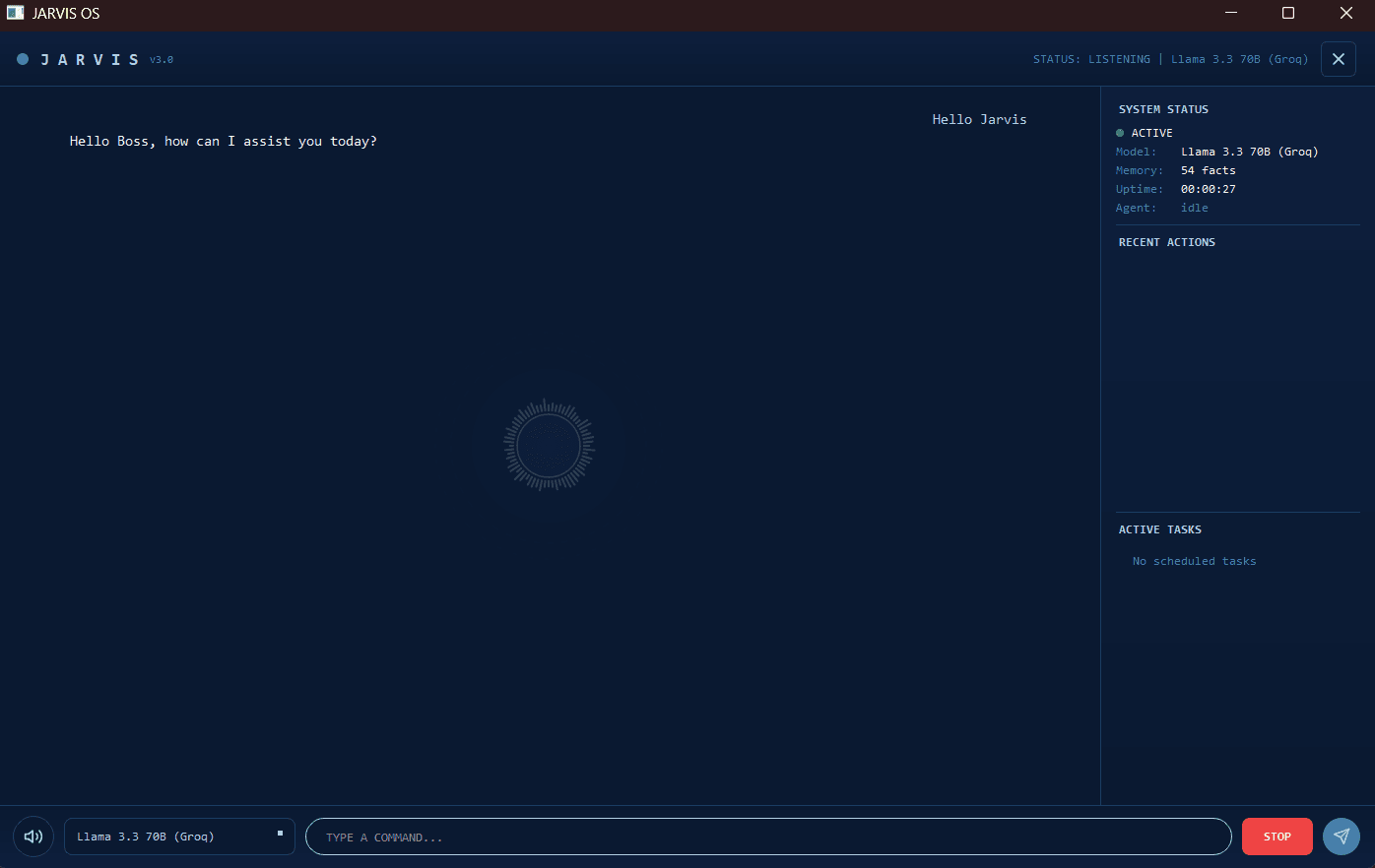 JARVIS AGENT screenshot